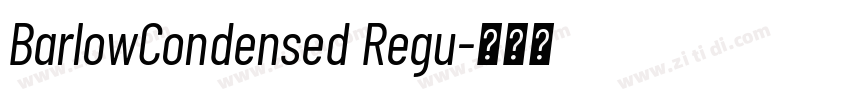 BarlowCondensed Regu字体转换
